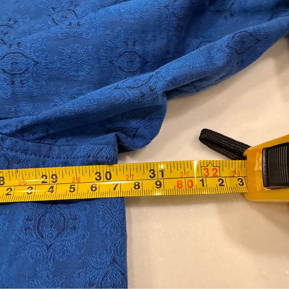 Robert Graham Blue/Black Geo-Design Cotton L/S w/Flip Cuffs Shirt 2XL - Picture 4 of 10